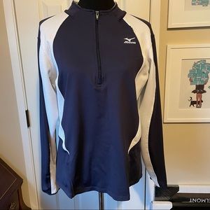 Mizuno DryLite Lightweight Performance Run Cycle Top 1/4 Zip & Key Pocket Large
